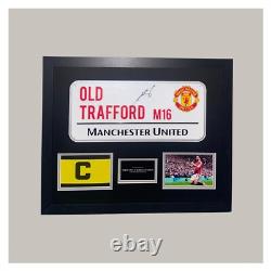 Hand Signed Bruno Fernandes ROADSIGN Captains Armband Manchester United + COA