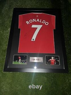 Hand Signed Cristiano Ronaldo Shirt, Manchester United 2021/22, COA + PROOF