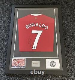 Hand Signed Cristiano Ronaldo Shirt Manchester United Signed Memorobillia