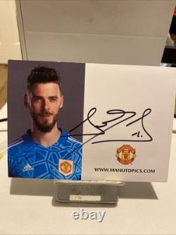 Hand Signed David De Gea Authentic Manchester United hand signed card