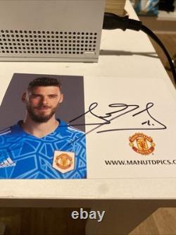 Hand Signed David De Gea Authentic Manchester United hand signed card