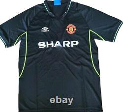 Hand Signed Dwight Yorke Number 19 Manchester United Away Shirt With COA