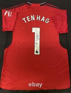 Hand Signed Erik Ten Hag 1 Shirt Manchester United With COA