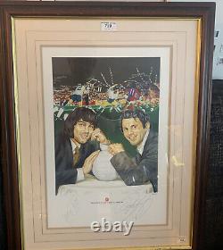 Hand Signed George Best Ryan Giggs Print Manchester United Football Autograph