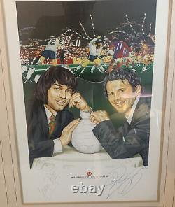 Hand Signed George Best Ryan Giggs Print Manchester United Football Autograph