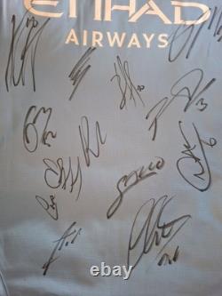 Hand Signed Manchester City Squad Signed Shirt With Club Coa Hand Signed Manchester City Squad Signed Shirt With Club Coa