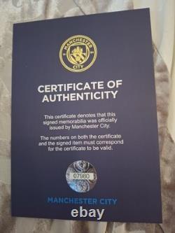 Hand Signed Manchester City Squad Signed Shirt With Club Coa Hand Signed Manchester City Squad Signed Shirt With Club Coa