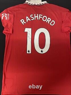 Hand Signed Marcus Rashford Signed Shirt Manchester United Autograph + COA