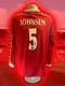 Hand Signed RONNY JOHNSEN Manchester United Retro Home Shirt Rare Proof