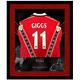 Hand Signed Ryan Giggs Manchester United F. C. 1998 Professionally Framed Shirt