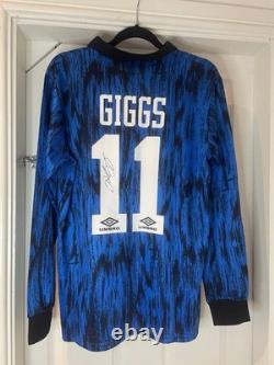 Hand Signed Ryan Giggs Manchester United Shirt With Video Proof Only