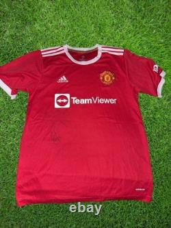 Hand Signed Victor Lindelof Manchester United 21/22 Home Shirt
