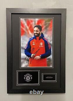 Hand Signed ruben amorim A4 Photo Display With Coa Manchester United Manager