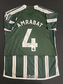 Hand signed Amrabat shirt manchester united Autograph with COA