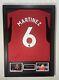 Hand signed Lisandro Martinez Framed Shirt display Manchester United + COA