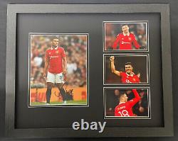 Hand signed casemiro 10x8 photo display manchester united with coa