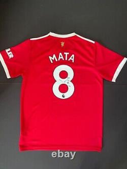 Hand signed juan mata shirt Manchester United with COA