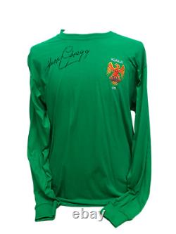 Harry Gregg Signed Manchester United 1958 Goalkeepers Shirt Busby Babes Proof
