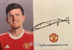 Harry Maguire- Manchester United (man Utd) Signed Club Card 2021/22 New -england