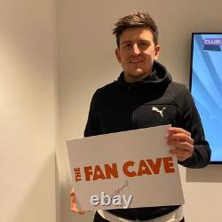 Harry Maguire Signed Manchester United Shirt Premium Frame