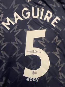Harry Maguire Signed Shirt Jersey Manchester United Away Kit