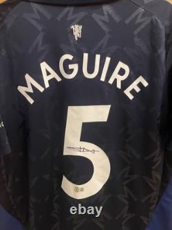 Harry Maguire Signed Shirt Jersey Manchester United Away Kit