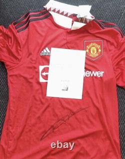 Harry Maguire signed Manchester United Football shirt direct from The Club