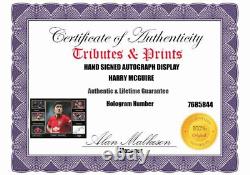 Harry McGuire Manchester United Hand Signed Framed A3 COA