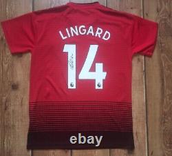 JESSE LINGARD MANCHESTER UNITED FC Signed Shirt Premier League COA