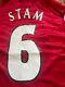 Jaap Stam Signed Manchester United Home Shirt With Coa Included