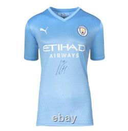 Jack Grealish Signed Manchester City Shirt 2021-2022, Home Gift Box