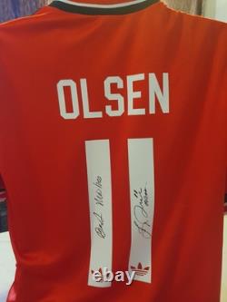 Jasper Olsen Signed Manchester United Shirt