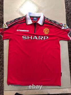 Jesper Blomqvist Signed Manchester United Shirt 1999