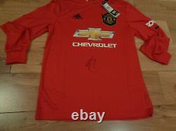 Jesse Lingard Signed Manchester United Football Shirt Coa Bnwt England Mufc