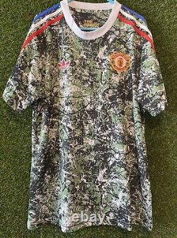 John Squire Signed Manchester United Stone Roses Shirt With COA & Photo Proof