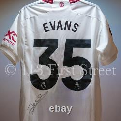 Jonny Evans Hand Signed Manchester United Away Shirt (100% Exact Photo Proof)