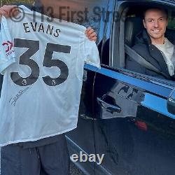 Jonny Evans Hand Signed Manchester United Away Shirt (100% Exact Photo Proof)