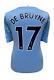Kevin De Bruyne Signed Manchester City Football Shirt With Proof & Coa