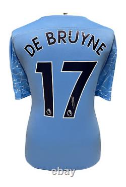 Kevin De Bruyne Signed Manchester City Football Shirt With Proof & Coa