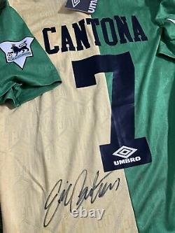 King Eric Cantona Hand Signed Manchester United Shirt Man Utd With COA RARE