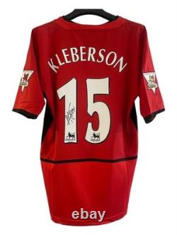 Kleberson Signed Manchester United 2003/04 Home Shirt With COA And Photo Proof