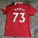 Kobbie Mainoo #73 Signed Manchester United Shirt with COA and Photo Proof