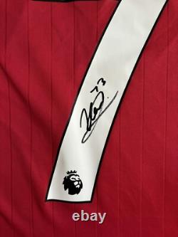 Kobbie Mainoo #73 Signed Manchester United Shirt with COA and Photo Proof