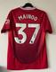 Kobbie Mainoo Genuine signed Manchester United home shirt Jersey proof +COA