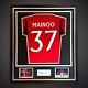 Kobbie Mainoo Hand Signed & Deluxe Framed Manchester United Football Shirt £399
