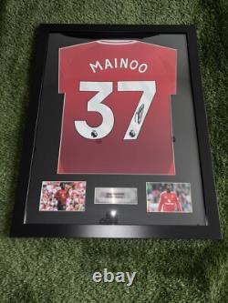 Kobbie Mainoo Manchester United Genuine Hand Signed Authentic Coa