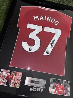 Kobbie Mainoo Manchester United Genuine Hand Signed Authentic Coa