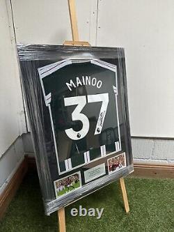 Kobbie Mainoo Signed Manchester United Shirt With COA And PROOF