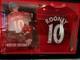 LED Framed Wayne Rooney Hand Signed Manchester United Football Shirt With Coa