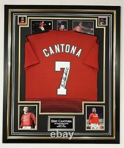 Legend Eric Cantona of Manchester United Signed Shirt Autographed Jersey AFTAL